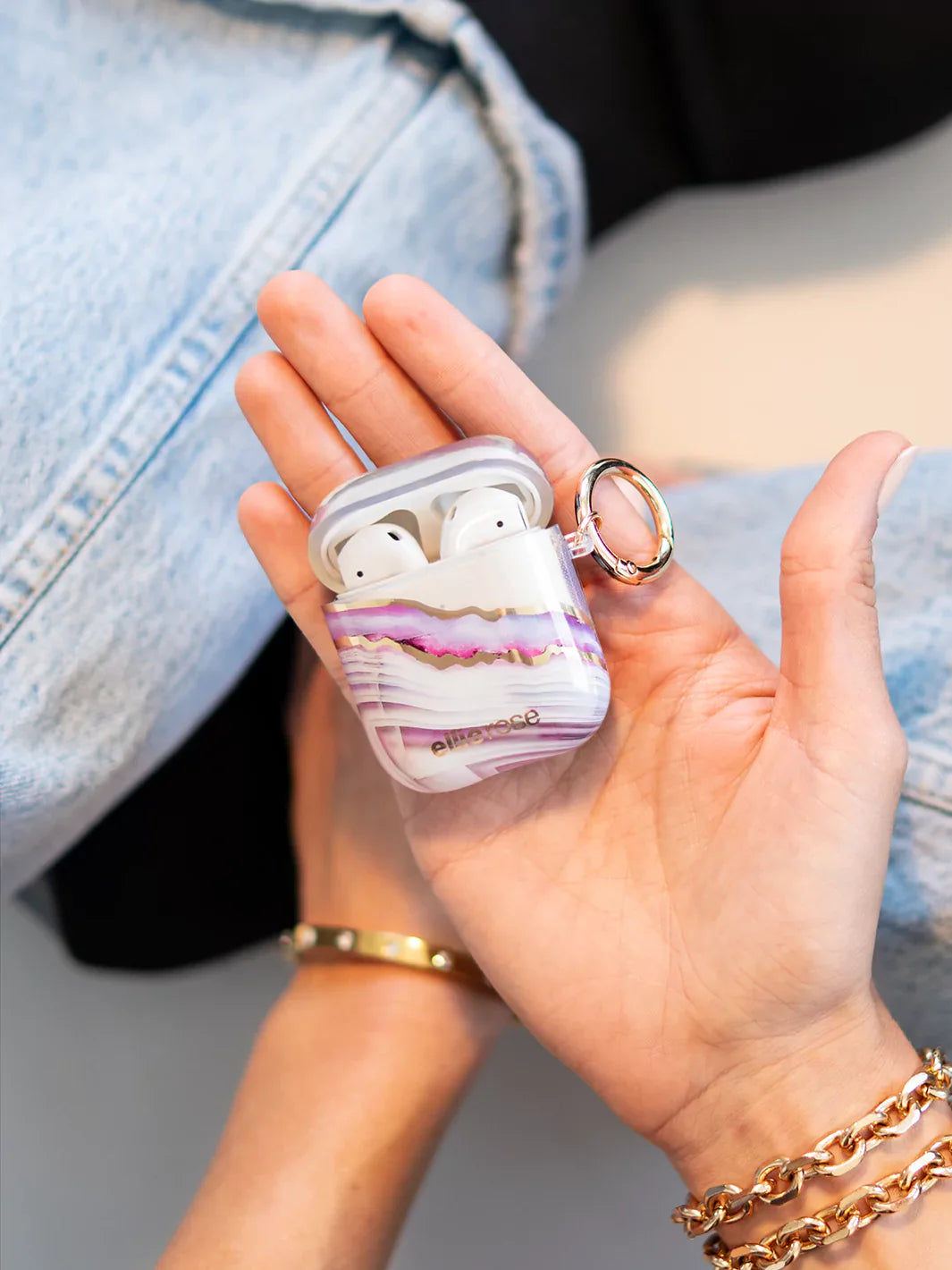 Lavender Agate Airpods Case