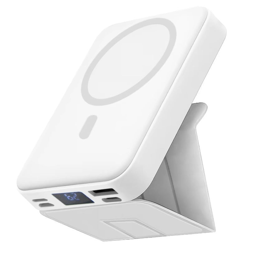 Power Bank Manyetik Taşınabilir Kablosuz Hızlı Şarj Cihazı 10000mAh Tip-C Kablo LED Ekran