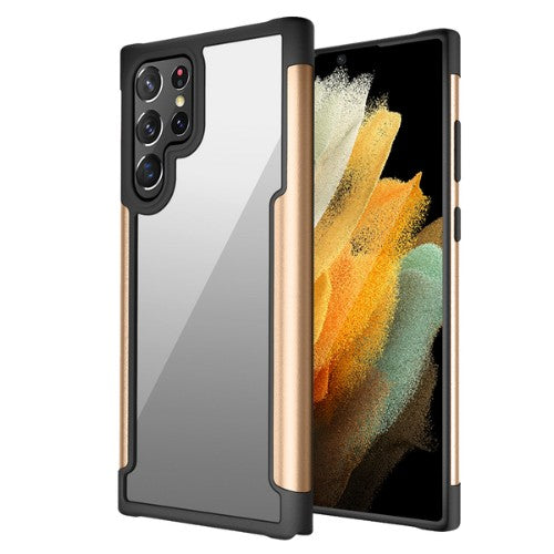 Metal Transparent Phone Case for Samsung S22