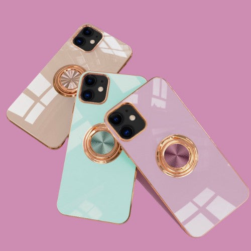 Ringora Electroplated Magnetic Ring Holder Case