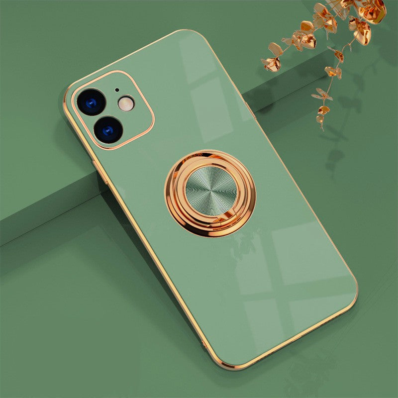 Ringora Electroplated Magnetic Ring Holder Case