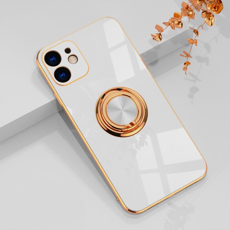 Ringora Electroplated Magnetic Ring Holder Case