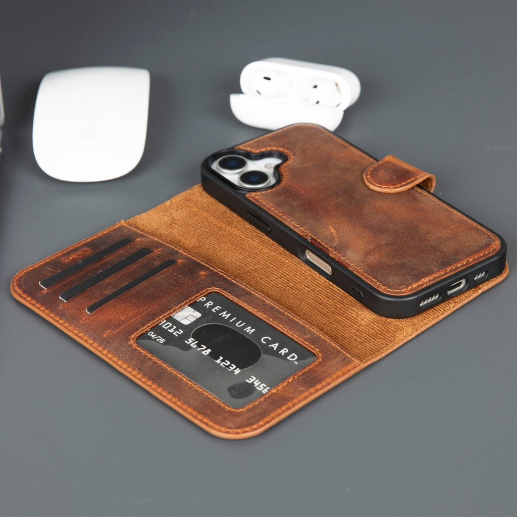 Casper iPhone 17 Leather Wallet Case – MagSafe Compatible