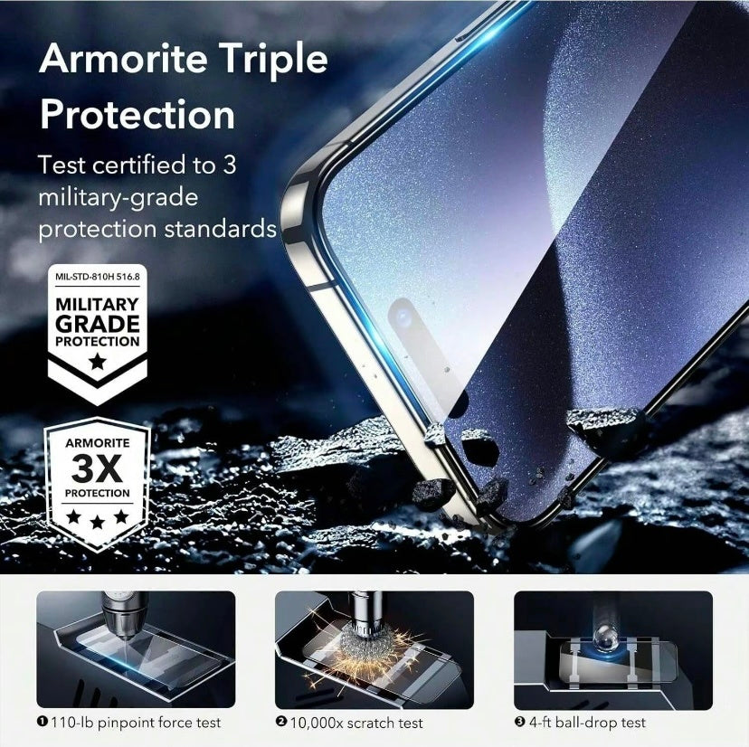 14, 15 Plus, Pro, Pro Max Telefonlar İçin 2'li Paket Mat Ekran Koruyucu Cam